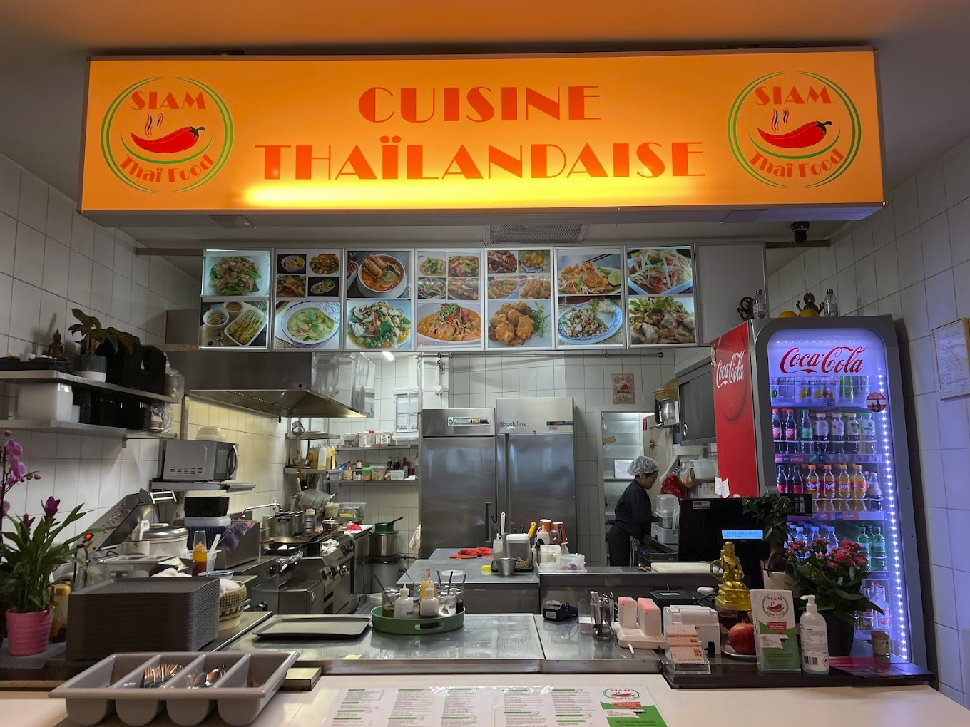Notre cuisine ouverte Siam Thaï food